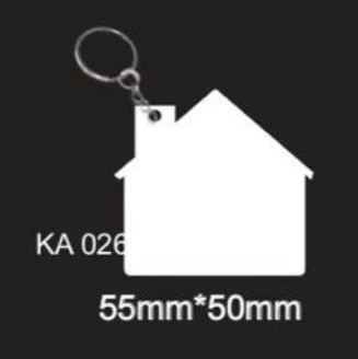 We Sub’N Shaped Sublimation Key Ring House