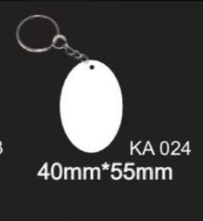 Oval Single Side Woodan Sublimation Keychain (KA 024) – Smartx